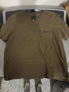 H&M Men's Shortleeved T-Shirt Brown - Picture 1 of 3