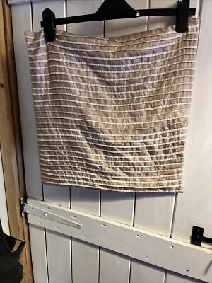 Decorative Gold Faux Silk Pillow Cushion Covers Square 17”x17” - Image 1 of 4