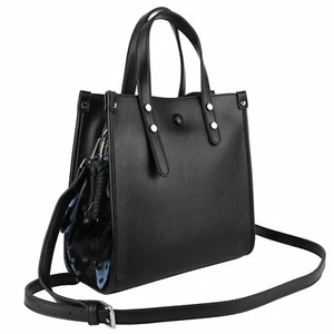 Women Fashion Medium Genuine Leather Satchel Shoulder Crossbody Bag Purse Tote - Picture 1 of 11