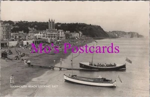 Devon Postcard - Teignmouth Beach Looking East HM295 - Picture 1 of 2
