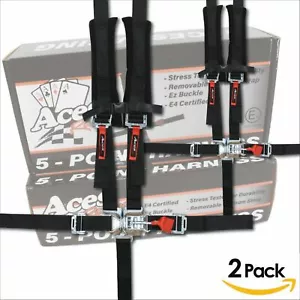 Qty: 2 E4 Certified 5 Point Harnesses-2 Year Warranty-UTV Jeep Sand Rail Buggy  - Picture 1 of 4