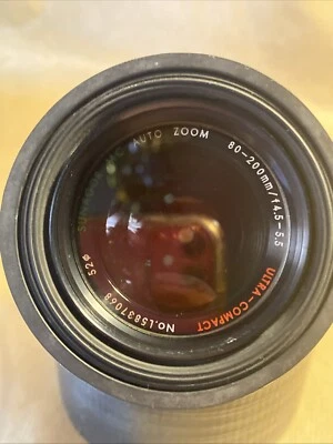 Sunagor MC 80-200mm F4.5/5.5 Lens 52mm Auto Zoom Ultra Compact - Minolta Mount - Image 1 of 4