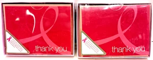 10 American Greetings Thank You Notes With Envelopes Red With Gold Thank You - Picture 1 of 6