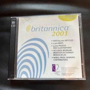 Britannica 2001 Standard Edition Version CD - Made For Kohl’s Cares for Kids - Picture 1 of 7