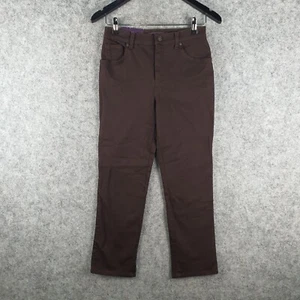 Gloria Vanderbilt Jeans Womens 8P Short Brown Tapered Stretch NEW 9059 - Picture 1 of 18