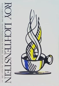 Cup and Saucer by Roy Lichtenstein Art Print 1989 Poster 61x41 - Picture 1 of 1