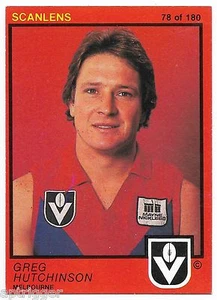 1982 Scanlens (78) Greg HUTCHINSON Melbourne ++++ - Picture 1 of 1