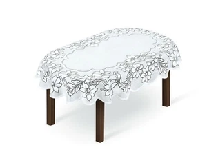 Tablecloth Oval, lace, white  NEW 51" x 71" (130x180cm) elegant present - Picture 1 of 1