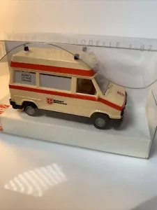 Busch 43289 Fiat Ducato EMS Ambulance Maltese Hilfsdienst HO 1:87 Scale - Picture 1 of 3