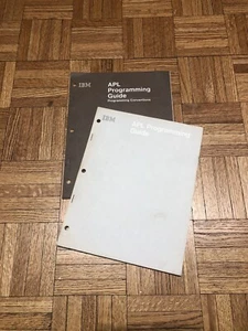 Vintage IBM APL Programming Guide & Programming Conventions - First Editions - Picture 1 of 11