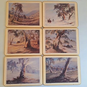 Vintage Jason Set 6 Placemats 80s Jindabyne Snowy Mountains Kosciuszko Berridale - Bild 1 von 11