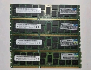 64GB (4x16GB) Micron SK 2RX4 PC3-14900R-13-13-E2 ORIGINAL HP SB 712383-081 - Bild 1 von 1