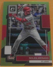 2022 Donruss Optic Nolan Arenado Lime Green Prizm Parallel St. Louis Cardinals