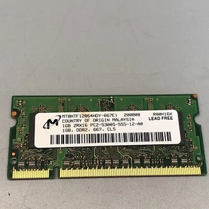 MICRON 16GB 2X16GB Pc2-5300S-555-12-A0 DDR3 Memory Ram MT8HTF12864HDY-667E1 - Picture 1 of 2