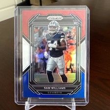 2022 Panini Prizm Sam Williams #393 Red/White/Blue Prizm Rookie Card