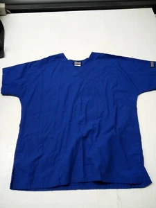 Cherokee Authentic Workwear Women's Small Scrubs Top V-Neck Style 4700 Blue - Picture 1 of 5