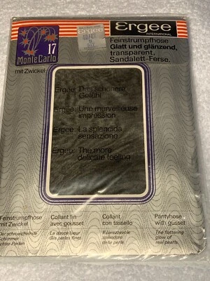Feinstrumpfhose Ergee Monte Carlo 17 Figurzwickel Sandalettferse Schwarz 40-42 - Bild 1 von 4