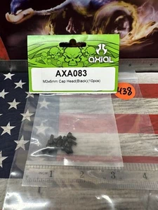 AXIAL AXA083 M3 X 6mm X 10pc. Cap Head for: Wraith / AX10 / SCX10 / Universal - Picture 1 of 4