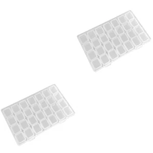Set of 2 Transparent Jewelry Box Charm Organizers and Storage Jewlery - Picture 1 of 12