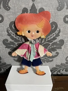 Muñeca de plástico plana de colección juguete articulada URSS Dunno ropa soviética Neznaika - Imagen 1 de 6