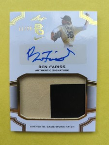 2016 Leaf Perfect Game Gold /20 Ben Fariss Patch Auto