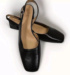 Naturalizer Jayla Sling Back Heeled Sandal Leather Black Women’s Size 11 M - Bild 1 von 7