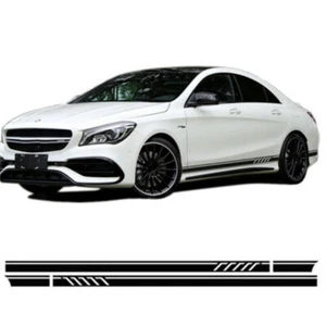 2x Auto Seitenstreifen Aufkleber Vinyl Aufkleber für Mercedes Benz A Klasse W176 - Bild 1 von 5
