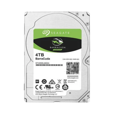Seagate Barracuda ST4000LM024 4TB 2.5" SATA Internal Hard Drive 15mm HDD - Image 1 of 4