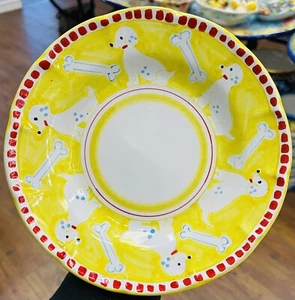Vietri Pottery-Campagna Style Pattern 9’’ Pasta Plate Made/Painted by hand-Italy - Picture 1 of 2