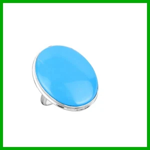 Natural Sleeping Beauty Turquoise 925 Sterling Silver New Statement Ring Jewelry - Picture 1 of 7