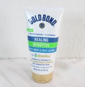 Gold Bond Healing Sensitive lozione quotidiana corpo e viso 4,5 fl oz nuova - Foto 1 di 6