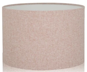 Shetland Brushed Linen Style Ceiling / Table Drum Lampshades Pink - Picture 1 of 9