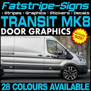 para adaptarse a FORD TRANSIT MK8 PEGATINAS LATERALES CALCOMANÍAS GRÁFICAS CÁMPER FURGONETA DE DÍA AUTOCARAVANA - Imagen 1 de 2