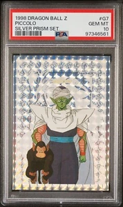 PSA 10 GEM MINT - 1998 DRAGON BALL Z SILVER PRISM SET G7 PICCOLO FOIL CARD AMADA - Picture 1 of 2