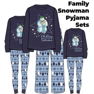 The Snowman & Snowdog Matching Family Christmas Pyjamas Dad Mum Child Xmas - Picture 1 of 38