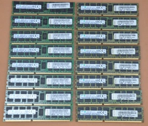 Lenovo IBM Server 256GB RAM Kit 16 x 16GB PC3-14900R ECC RDIMM 00D5048 46W0670 - Picture 1 of 2