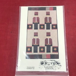 Tin Soldier Wall Hanging Quilt Pattern Vintage Country Threads Christmas Holiday - Picture 1 of 2
