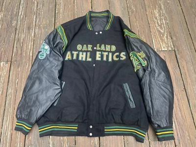Oakland A's 2XL reversible Varsity Jacket - Image 1 of 4