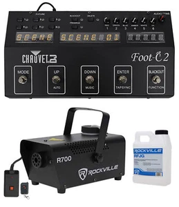 Chauvet DJ Foot C-2 36-Channel DMX Foot Controller w/MIDI Input w/Display+Fogger - Picture 1 of 10