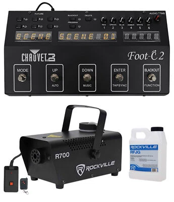 Chauvet DJ Foot C-2 36-Channel DMX Foot Controller w/MIDI Input w/Display+Fogger - Image 1 of 4