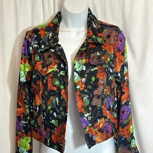 BDG Cropped Floral Women's Jacket Sz M - Picture 1 of 10
