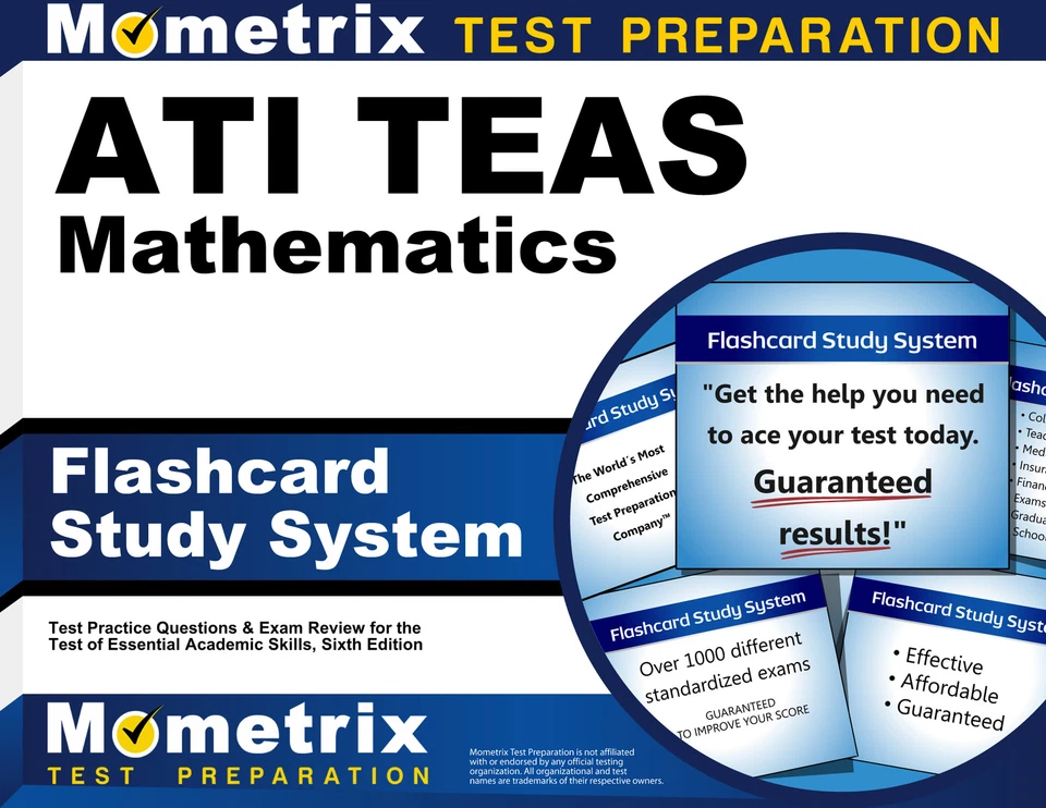 ATI TEAS Mathematics Flashcard Study System - Image 1 of 1