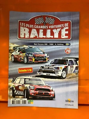 Rallye-1-18-Altaya--  N°78  OPEL ASCONA 400  A KULLANG   NEUF  5NEUF - Photo 1/4