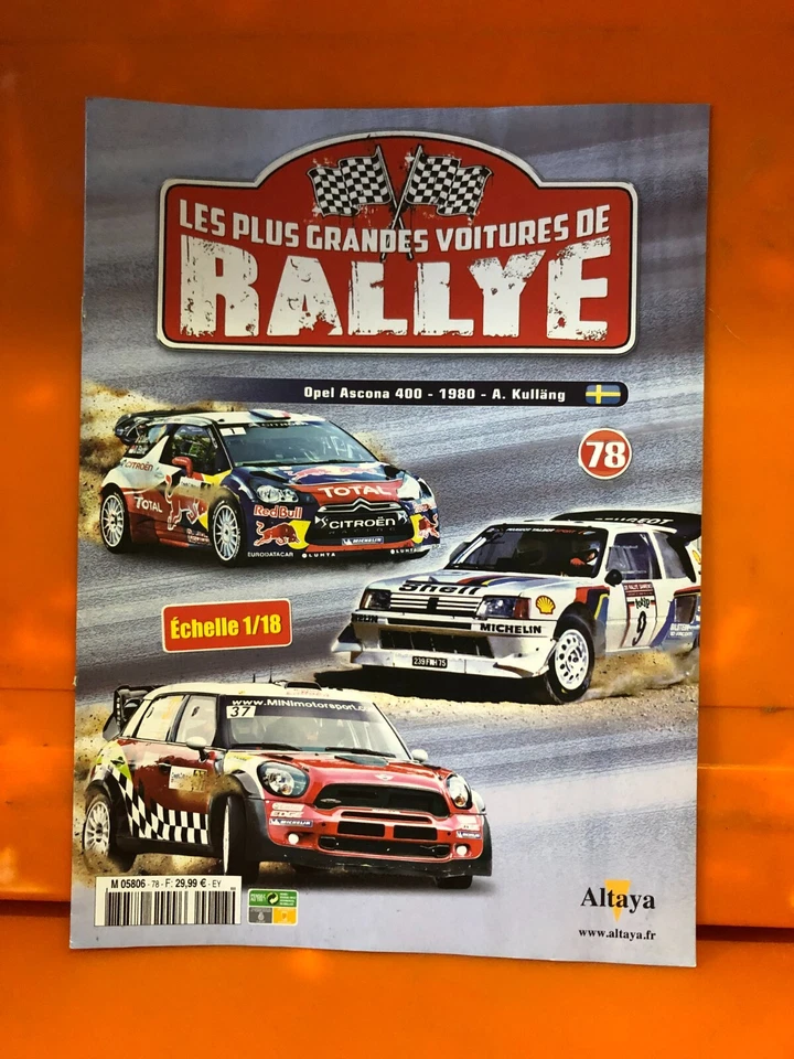 Rallye-1-18-Altaya--  N°78  OPEL ASCONA 400  A KULLANG   NEUF  5NEUF - Photo 1/4