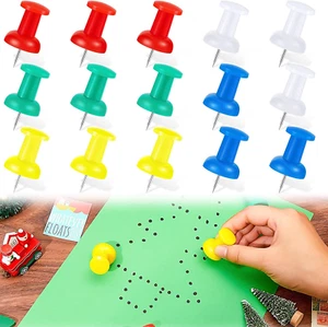 50 Pcs Jumbo Push Pins 1.8 Inch Giant Push Pins Large Push Pins Big Thumb Tacks - Picture 1 of 12