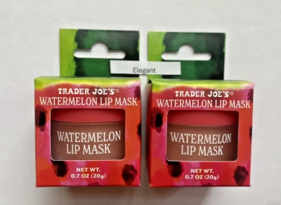 TRADER JOE'S 2 Packs Trader Joe’s Watermelon Lip Mask Soothe Lips Summer 0.7 oz LIMITED