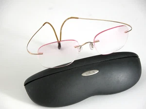 SILHOUETTE Gafas de sol Titan 5051 Diseñador Gafas Oro Titan Rieles - Imagen 1 de 5