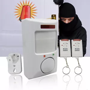 106dB Wireless Burglar Alarm Durable Alert Infrared Sensor for Office Yard Store - Picture 1 of 4
