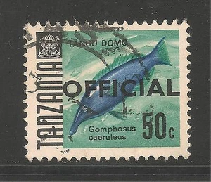 Tanzania #O14 (A4)  VF POSTAL USED - 1973 50c Birdfish - Fish - Official   - Picture 1 of 1