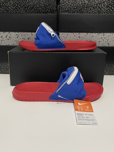 Nuova Nike Benassi JDI Fanny Pack ""Bright Crimson"" AO1037 601 uomo taglia 7 donna 8